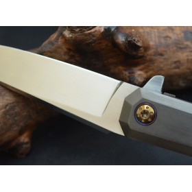 Side-lock Flipper Zirconium knive